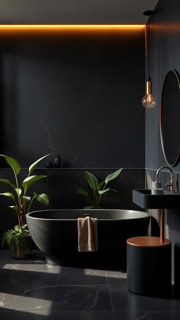 Create Moody Bathroom Ideas for a Dramatic Retreat